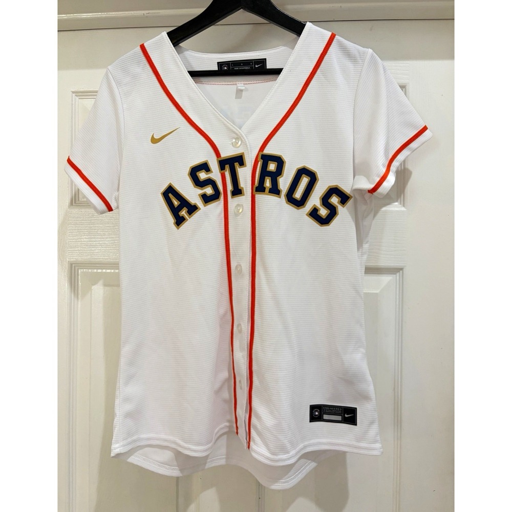 Nike Houston Astros Alex Bregman #2 2022 World Series Champs Jersey Women L